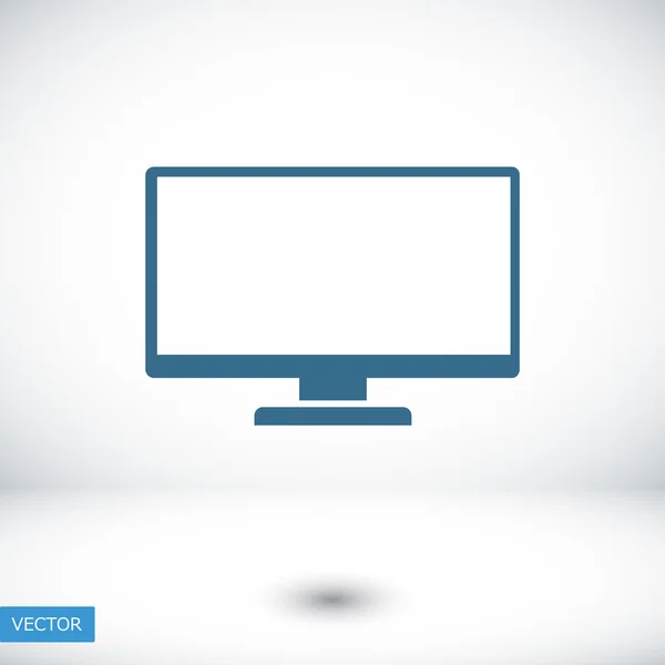 Icône écran de télévision — Image vectorielle
