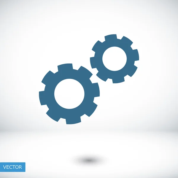 Gears vector icon — Stock Vector