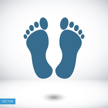 ayak izleri vektör simgesi