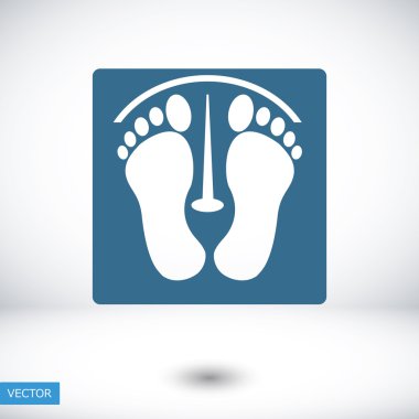 ayak izleri vektör simgesi
