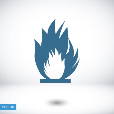 tehlike yangın simgesi