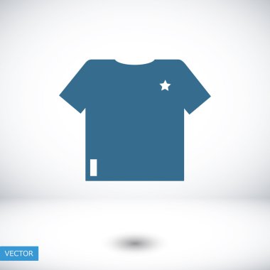 t-shirt vektör simgesi