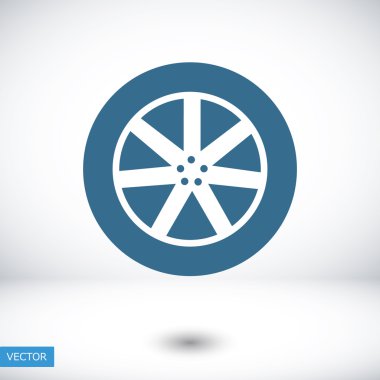 tekerlek vektör simgesi