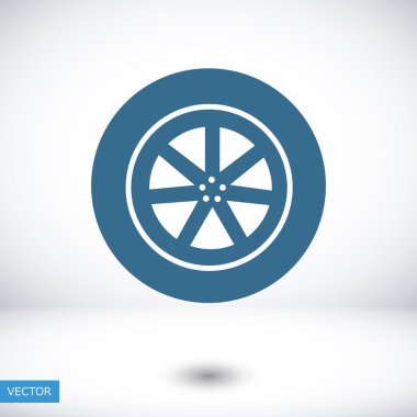 tekerlek vektör simgesi