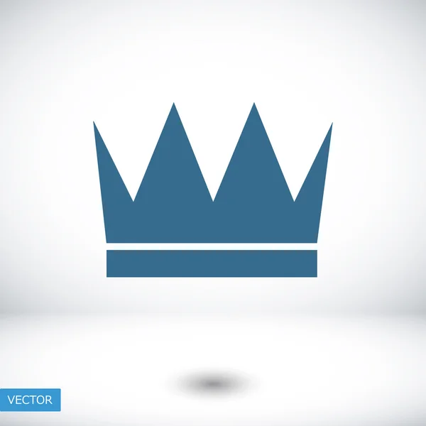 Král korunní ikonu — Stockový vektor