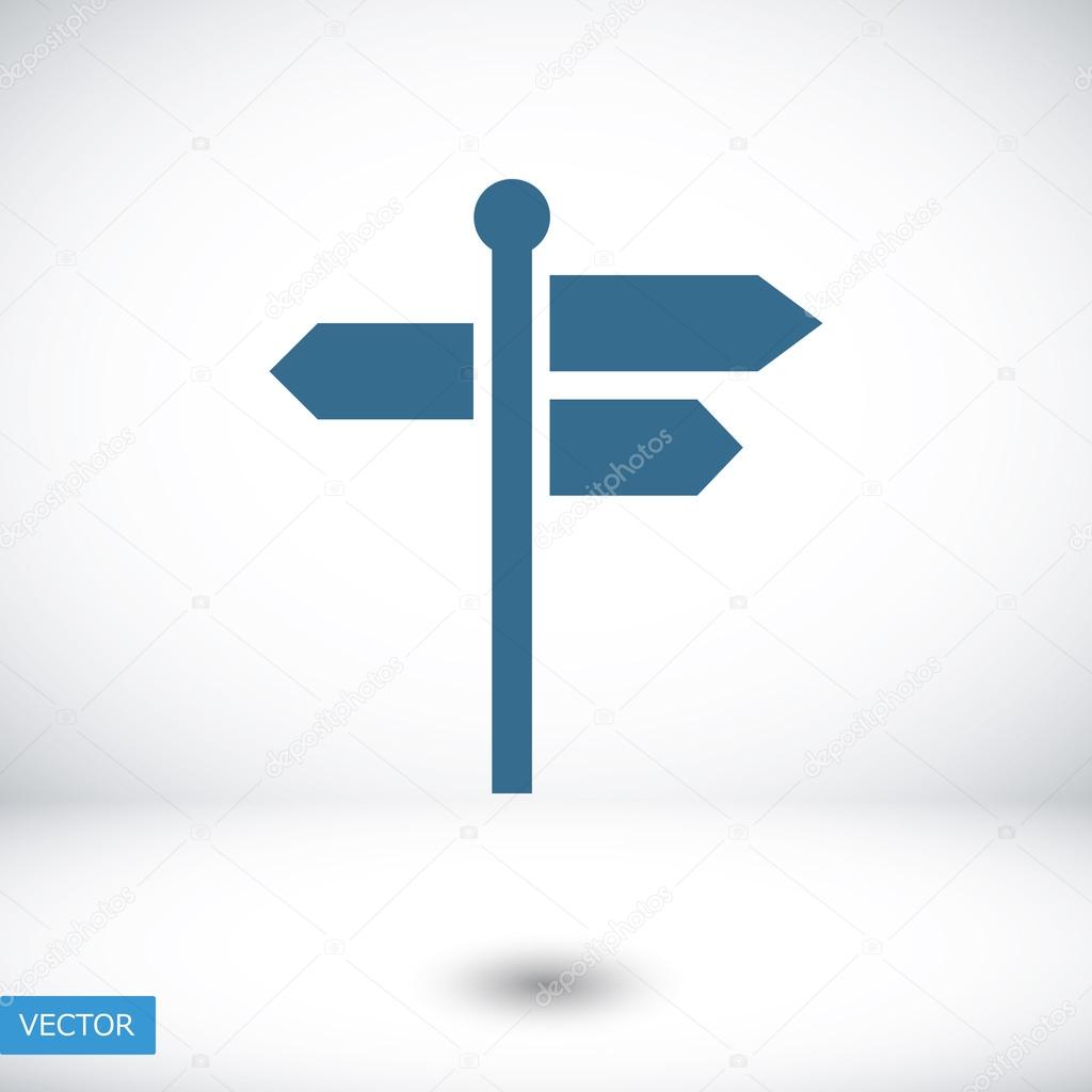 direction signpost icon