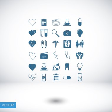 tıbbi simgeler ayarlandı