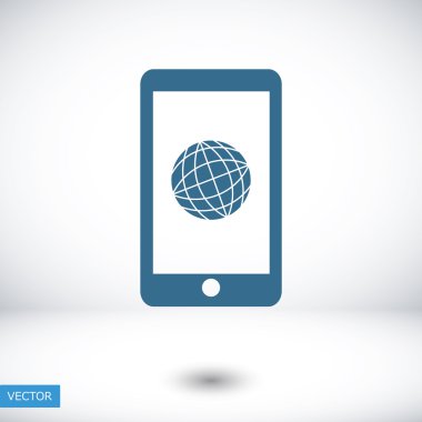 Akıllı telefon vektör simgesi