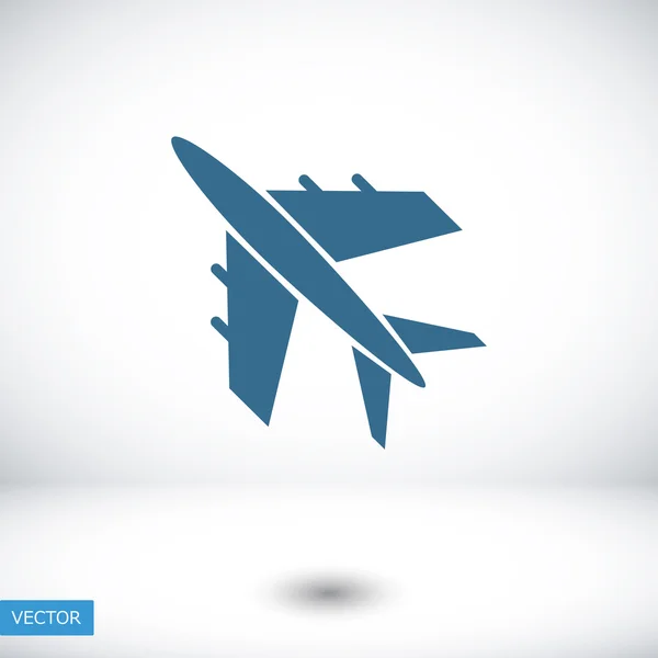 Icono del avión de pasajeros — Vector de stock