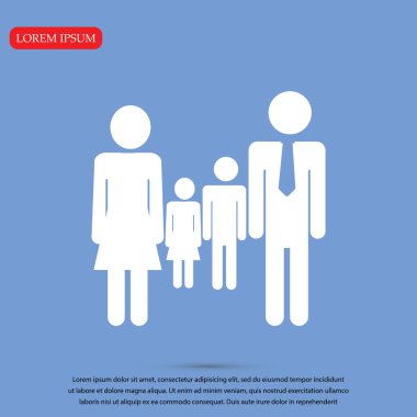 Aile simgesini siluet