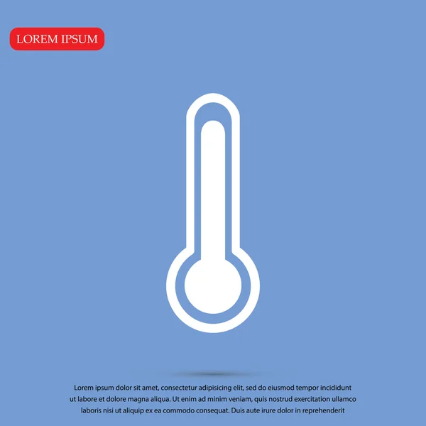 Design-Thermometer-Symbol — Stockvektor