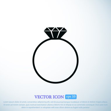 Yüzük vektör simgesi