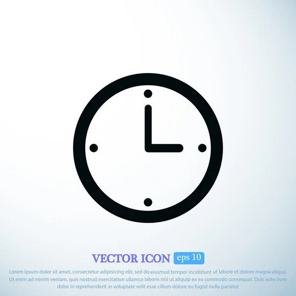 Icône vectorielle horloge — Image vectorielle