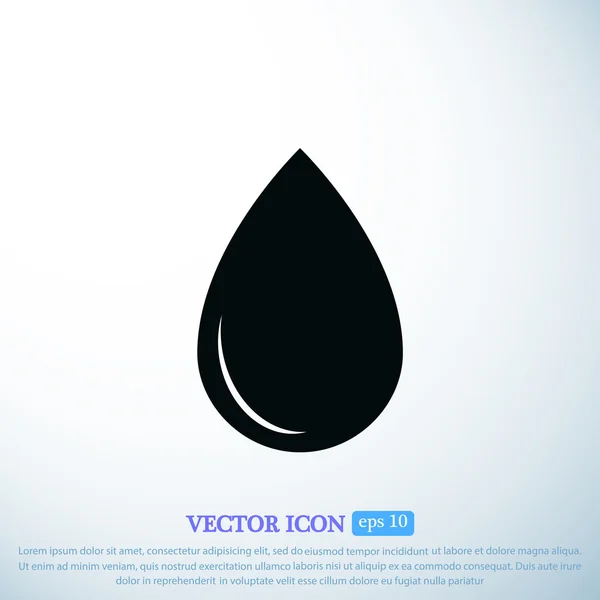 Water drop icon — Stock Vector