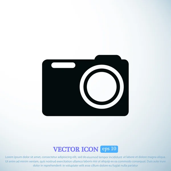 Icono de cámara fotográfica — Vector de stock