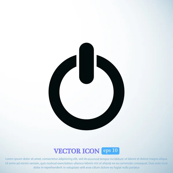 Icône bouton d'alimentation — Image vectorielle