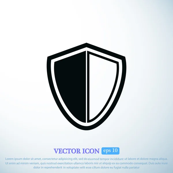 Defence shield icon — Stock Vector