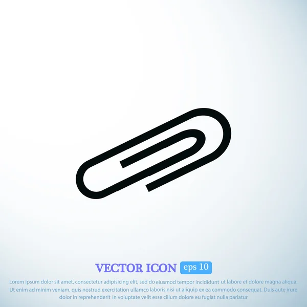 Clip de papel icono — Vector de stock