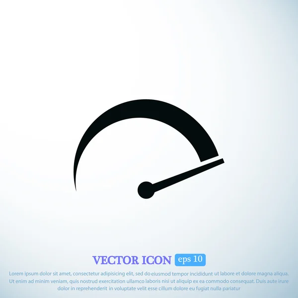 Speedometer vector icon — Stock Vector