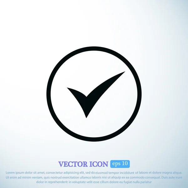 Ok vector icono — Vector de stock