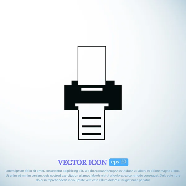 Icono de vector de impresora — Vector de stock
