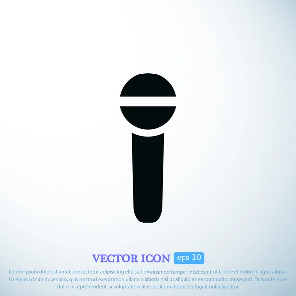 Icône de microphone vocal — Image vectorielle