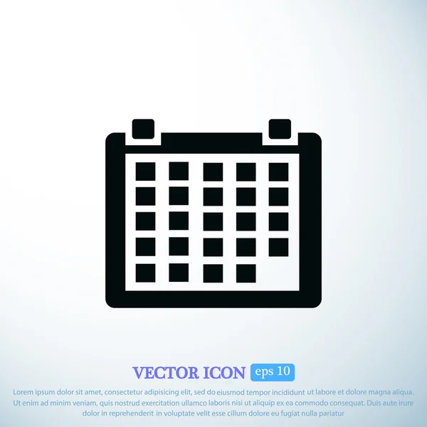 Icône du calendrier d'affaires — Image vectorielle