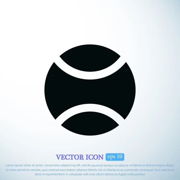 Tennis ball icon — Stock Vector