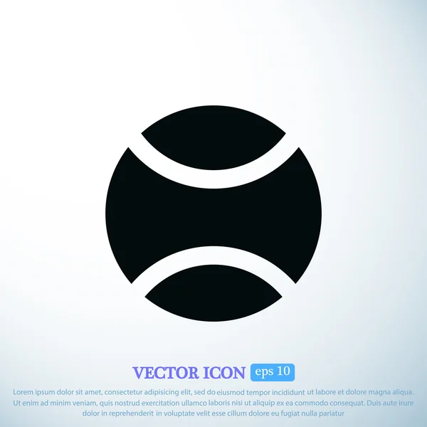 Icono de pelota de tenis — Vector de stock