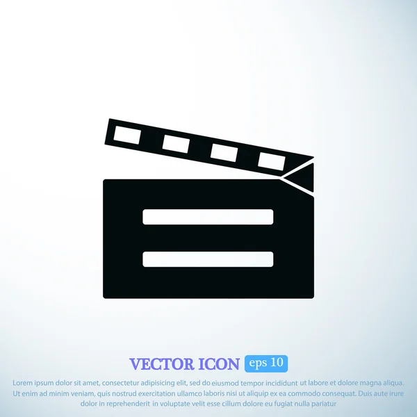 Icono de tablero de vídeo — Vector de stock