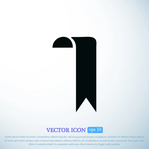 Icône de ruban signet — Image vectorielle