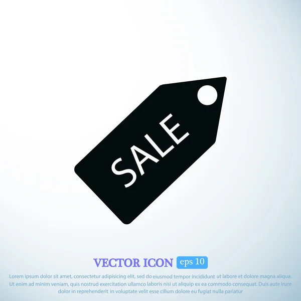 Venta etiqueta icono — Vector de stock