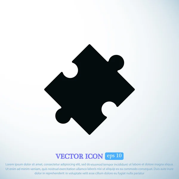 Puzzle icono de vector — Archivo Imágenes Vectoriales