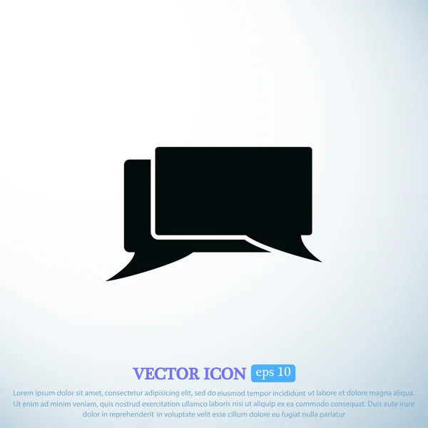 Iconos de mensaje sobre fondo claro — Vector de stock