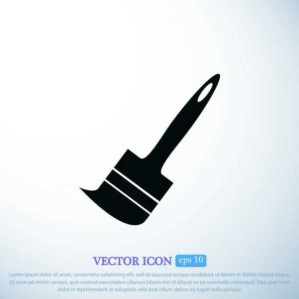 Pincel icono — Vector de stock
