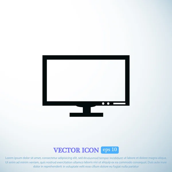 Pictogramme de l'icône vectorielle informatique — Image vectorielle