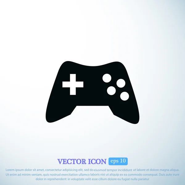 Icono del juego sobre fondo claro — Vector de stock