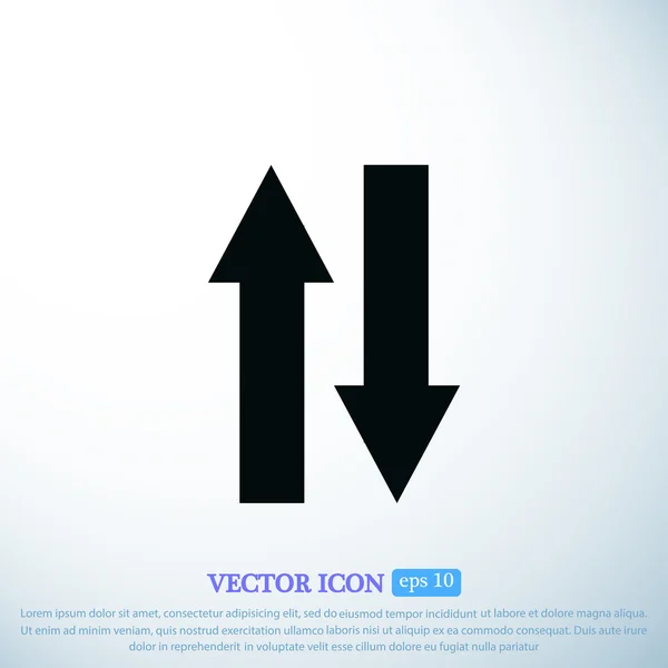 Arrow icons on light background — Stock Vector