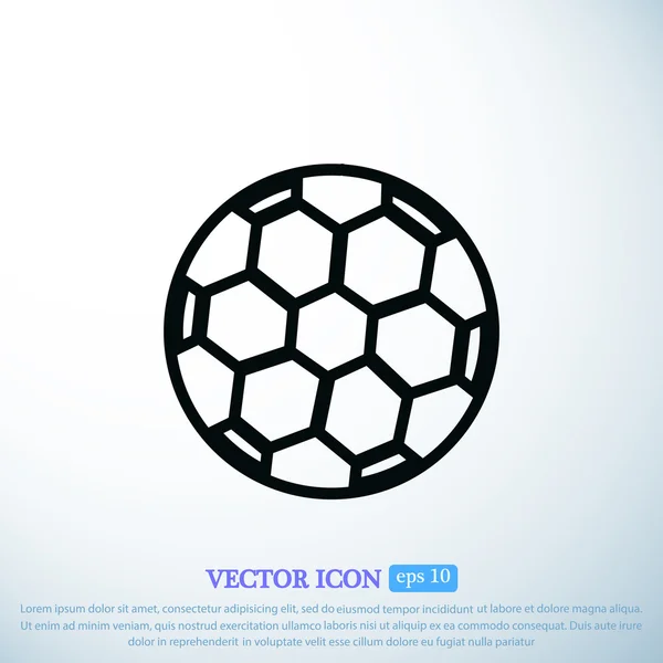 Значок футбольного мяча — стоковый вектор