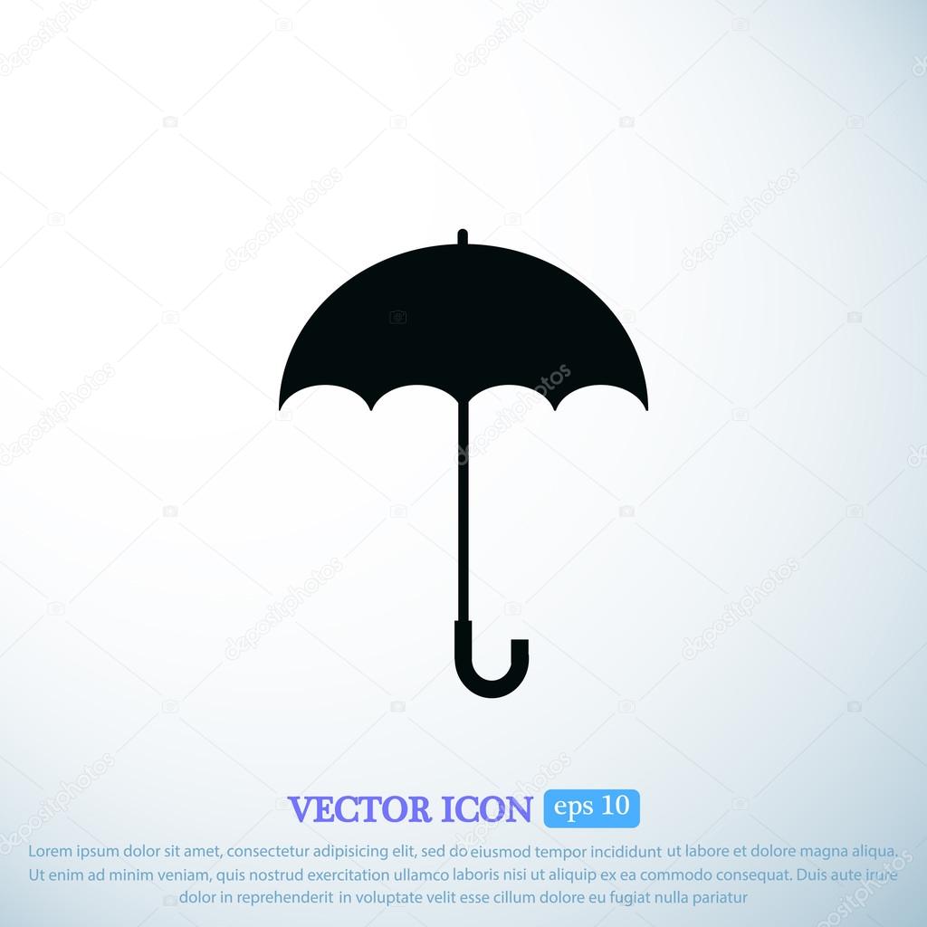 opened umbrella icon