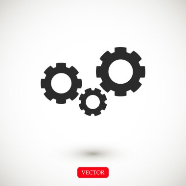 siyah dişli simgesini