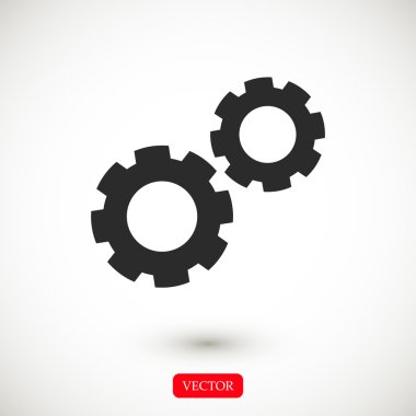 siyah dişli simgesini