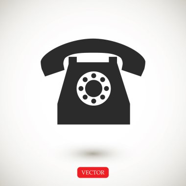 açık renkli telefon simgesini