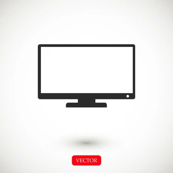 Icono de pantalla de televisión — Archivo Imágenes Vectoriales