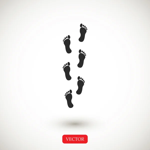 İnsan ayağı simgesi — Stok Vektör