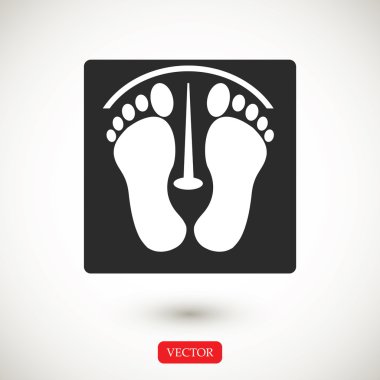 ayak izleri vektör simgesi
