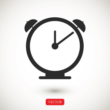 açık renkli saat simgesine