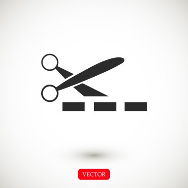 Makas vektör simgesi