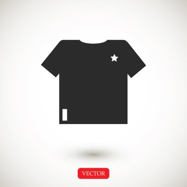 t-shirt vektör simgesi