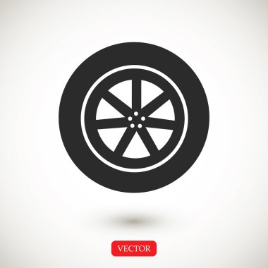 tekerlek vektör simgesi